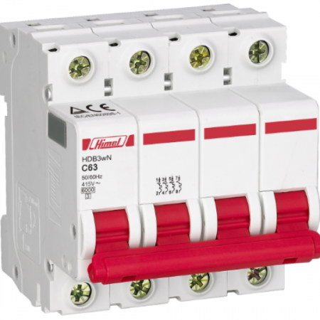 MCB HIMEL HDB3WN4_ 4P (6~63A) 6KA